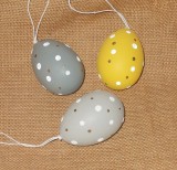 Dekohnger 'Ei mit Punkten' aus Kunststoff 6er-Set