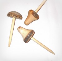 Dekostecker 'Pilz' aus Holz 3er-Set