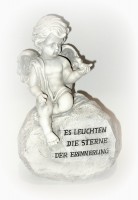 Grabengel 'Sterne der Erinnerung' aus Polyresin 25 cm